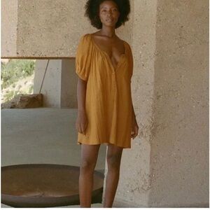 Doen Josette Gold/Tan Dress Size xs